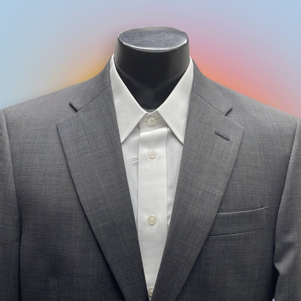 CLAIBORNE 40R Athletic Fit Gray Sport Coat Blazer